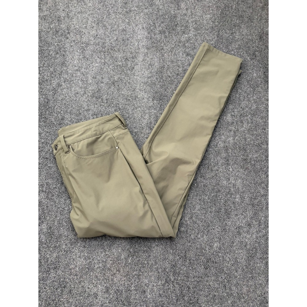 Cuts AO Slim Fit Pants Mens 32x34 Olive Green Technical Chino MB10570N